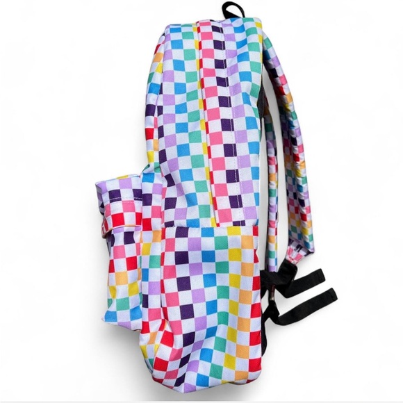 Vans Rainbow Checkerboard Realm Backpack – Clean, Great Condition - Picture 6 of 6